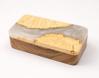 Handmade Wooden Jewelry Box – Valentine’s Day Gift for Her, Elegant Keepsake
