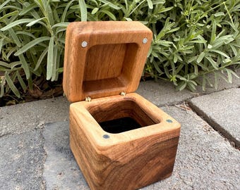 Valentines Day Gifts, Personalized Wedding Ring Box, Jewelry Box for Wedding Proposal, Rustic Engagement Ring Box, Engraved Ring Box