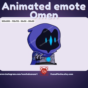 Animated Valorant Omen - cute twitch emote Omen &#39;I&#39;m out&#39; - Twitch | youtube |discord | kick | twitch emotes | Valorant | Omen