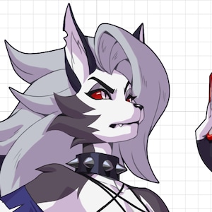 Loona v9 furry | Monster Waifu Sticker | Fictional Anthro | Furry Sticker | Vinyl Sticker