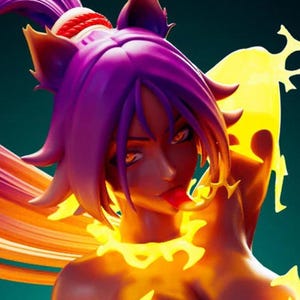 Strika Cat Furry | 3D Printed Resin Statue | Pin Up Figurine | MODEL KIT | UNPAINTED | 140 mm