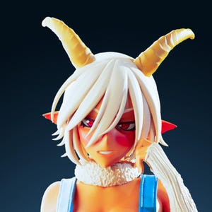 Goat Furry Monster Girl | 3D Printed Resin Statue | Pin Up Figurine | MODEL KIT | UNPAINTED | 180 mm