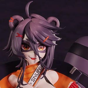 Snuffy Furry | 3D Printed Resin Statue | Pin Up Figurine | MODEL KIT | UNPAINTED | 200 mm