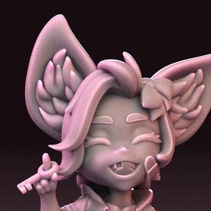 Kitsune Thief 32mm scale Fantasy DnD - Miniature for Mini RPG Tabletop Garage Kit, Fantasy Miniatures, DnD Miniatures