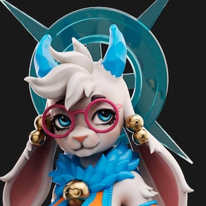 Angela Furry Girl | 3D Printed Resin Statue | Pin Up Figurine | MODEL KIT | UNPAINTED | 180 mm
