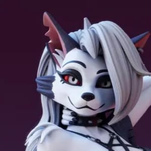 Loona furry v7 | 3D Printed Resin Statue | Pin Up Figurine | MODEL KIT | UNPAINTED | 200 mm