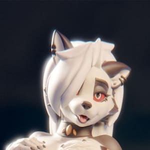 Loona furry v3 | 3D Printed Resin Statue | Pin Up Figurine | MODEL KIT | UNPAINTED | 180 mm