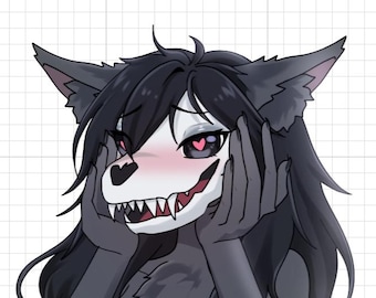 Malo monster eyes furry | Monster Waifu Sticker | Fictional Anthro | Furry Sticker | Vinyl Sticker