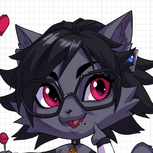 Cat Witch Mini Pack furry | Monster Waifu Sticker | Fictional Anthro | Furry Sticker | Vinyl Sticker
