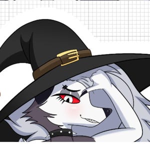 Loona witch v1 furry | Monster Waifu Sticker | Fictional Anthro | Furry Sticker | Vinyl Sticker