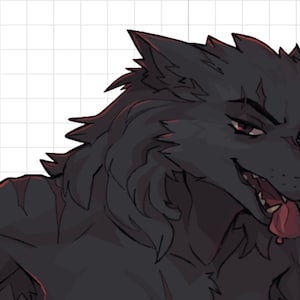 Wolf girl furry | Monster Waifu Sticker | Fictional Anthro | Furry Sticker | Vinyl Sticker