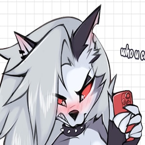 Loona v6 furry | Monster Waifu Sticker | Fictional Anthro | Furry Sticker | Vinyl Sticker