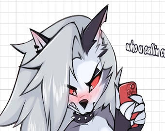 Loona v6 Furry Sticker: Monster Waifu Vinyl Decal
