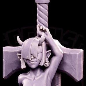 Blade Succubus 32mm scale Fantasy DnD - Miniature for Mini RPG Tabletop Garage Kit, Fantasy Miniatures, DnD Miniatures