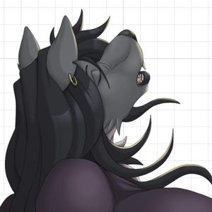 Werewolf furry howl | Monster Waifu Sticker | Fictional Anthro | Furry Sticker | Vinyl Sticker