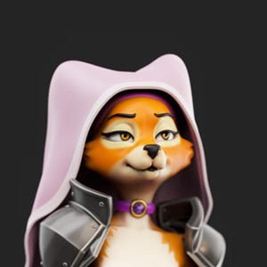 Maid Marian furry | 3D Printed Resin Statue | Pin Up Figurine | MODEL KIT | UNPAINTED | 200 mm