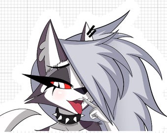 Loona v1 furry | Monster Waifu Sticker | Fictional Anthro | Furry Sticker | Vinyl Sticker