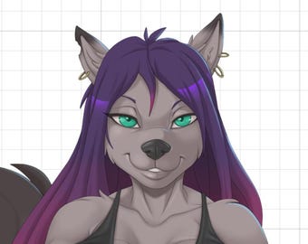 Fille poilue Fighter | Sticker monstre Waifu | Anthro fictif | autocollant à fourrure | Autocollant en vinyle