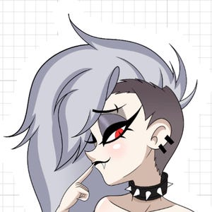 Loona human v1 | Monster Waifu Sticker | Fictional Anthro | Furry Sticker | Vinyl Sticker