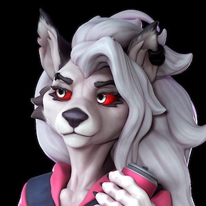 Loona pelzig v5 | 3D gedruckte Harz Statue | Pin Up Figur | MODEL KIT | UNBEMALT | 180mm