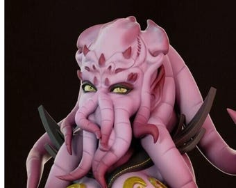 Mother of Mindflayers BG3 | 3D Printed Resin Statue | Pin Up Figurine | MODEL KIT | UNPAINTED | 140 mm