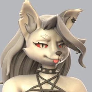 Loona furry | 3D Printed Resin Statue | Pin Up Figurine | MODEL KIT | UNPAINTED | 180 mm