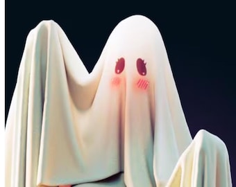 Ghost Girl | 3D Printed Resin Statue | Pin Up Figurine | MODEL KIT | UNPAINTED | 200 mm