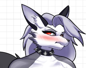 Loona v7 Furry Vinyl Sticker: Monster Waifu Anthro