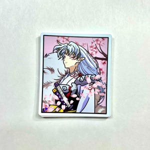 Pegatina de Sesshomaru / Calcomanía de vinilo de anime impermeable / Inuyasha Demon Lord