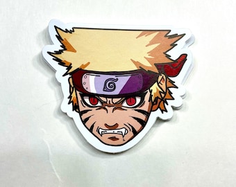 Naruto Kyuubi Sticker | Nine-Tails Anime Decal | Waterproof Vinyl Sticker for Laptop, Water Bottle & More