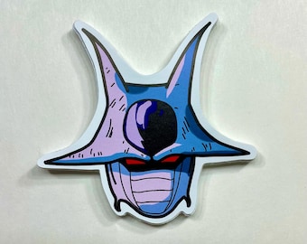 Cooler Waterproof Anime Sticker | DBZ Villain Decal | Durable Matte Vinyl Sticker for Water Bottles, Laptops & More