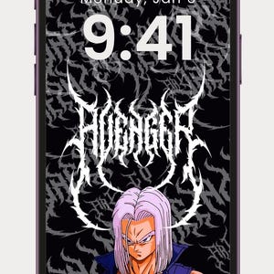Future Trunks Anime Phone Wallpaper | Dragon Ball Z Digital Background | Sword-Wielding Trunks Art | DBZ Lock Screen Download