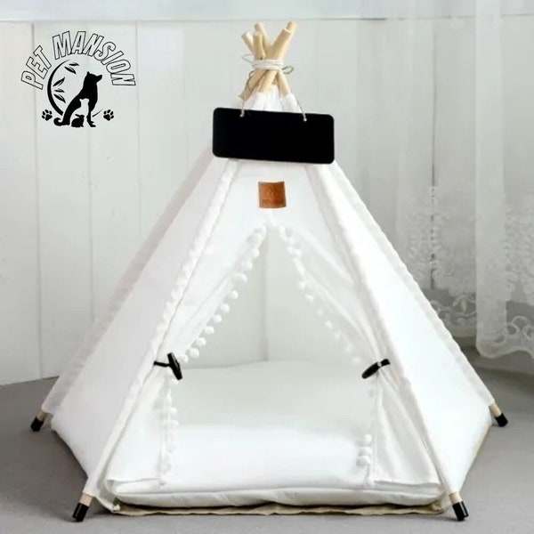 Dog Teepee, Cat Teepee, Dog Tent, Pet House, Cat Tent, Pet teepee, Pet Beds, Pet Furniture, Teepee Tent, Cat cave