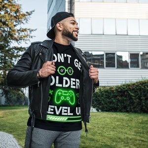Gamer T-Shirt I level up | Birthday Gift For Him | Funny Gamers T-Shirts | Gaming T Shirt | Mens Gift | Top Tee Clothing | Video Game Shirt
