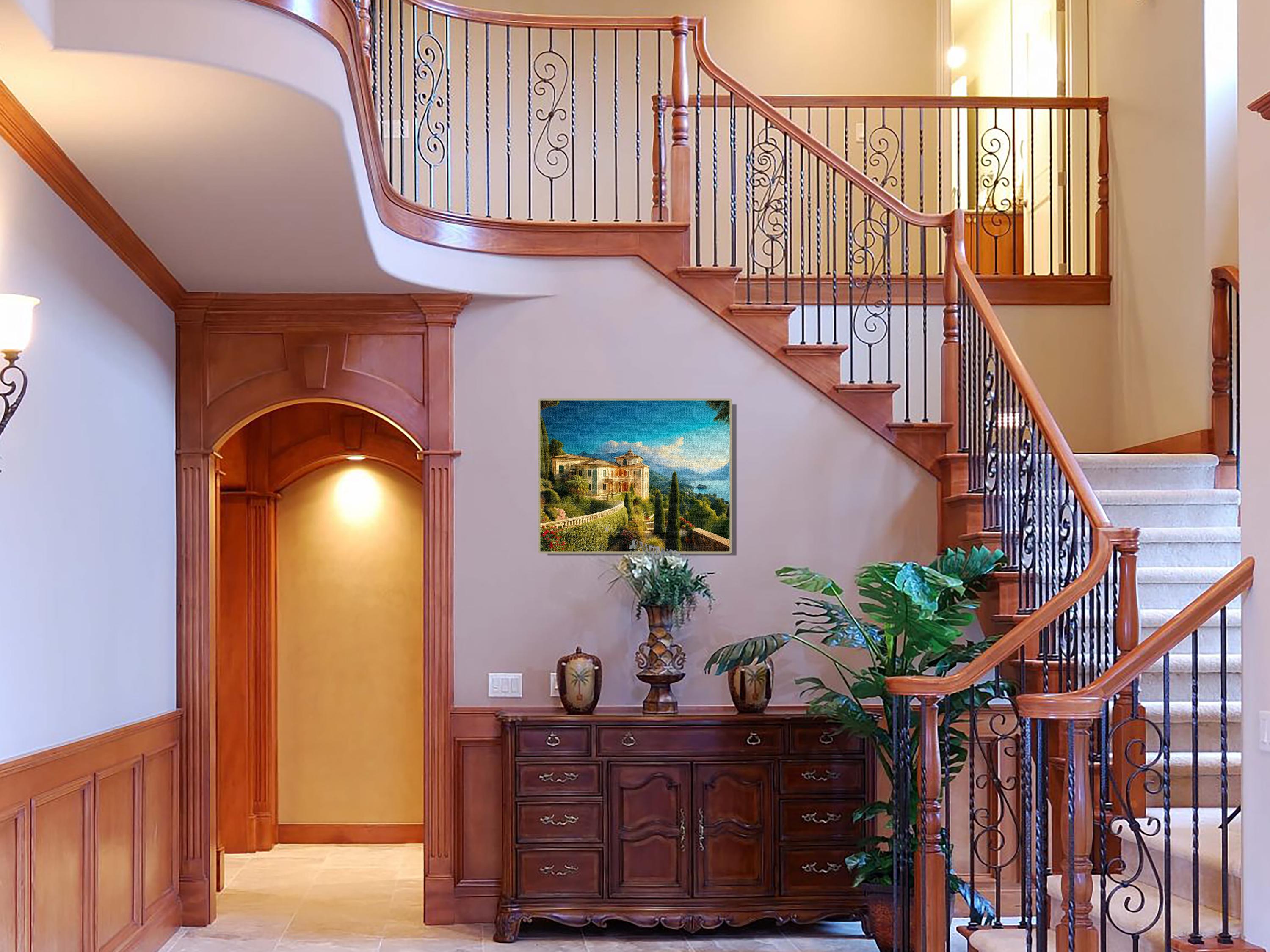 Villa Bella Vista on the Hillside This Captivating Hand-stretched ...