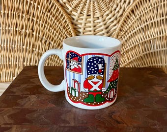 Vintage Ceramic Japan Christmas Holiday Nutcracker Mug cup