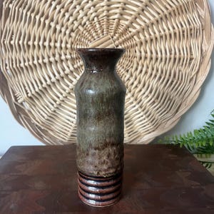Vintage Studio Pottery Vase with artist signature