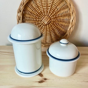 Vintage Dansk Bistro set Jar and Sugar Bowl with lid