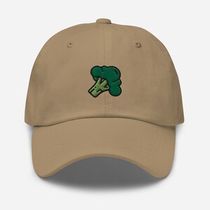 Broccoli Embroidered Dad Hat, Embroidered Unisex Hat, Dad Cap, Adjustable Baseball Cap Gift for Him Dad hat
