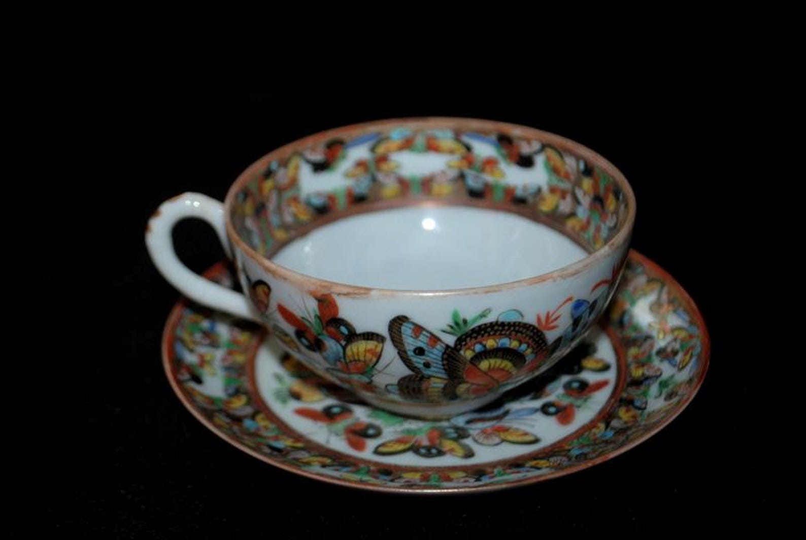 1900 Vintage, Fine Eggshell Porcelain Tea Set 