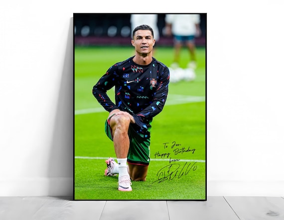 Cristiano Ronaldo Birthday Poster: Personalized Football Gift