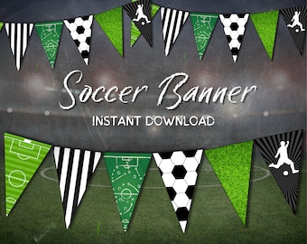 Printable Soccer Party Banner (PDF File)