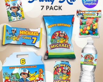 Kit de fiesta editable / Paquete de cumpleaños de Ranger / Decoración de fiesta imprimible / Plantilla de Canva