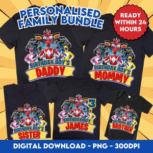 Druckbares digitales PNG T-Shirt Design, personalisiertes Familien-Geburtstags-T-Shirt Design, digitaler Download, fertig in 24 Stunden, PNG-Datei