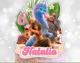 Personalisierte Cartoon Cake Topper Geburtstagsparty Dekor (PNG Datei)