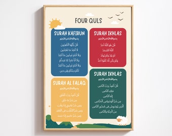 Six Pillars of Faith Printable Islamic | Islamic Kids Room Print | Childrens Wall Art | Eid Gift | Ramadan Gift | INSTANT DOWNLOAD