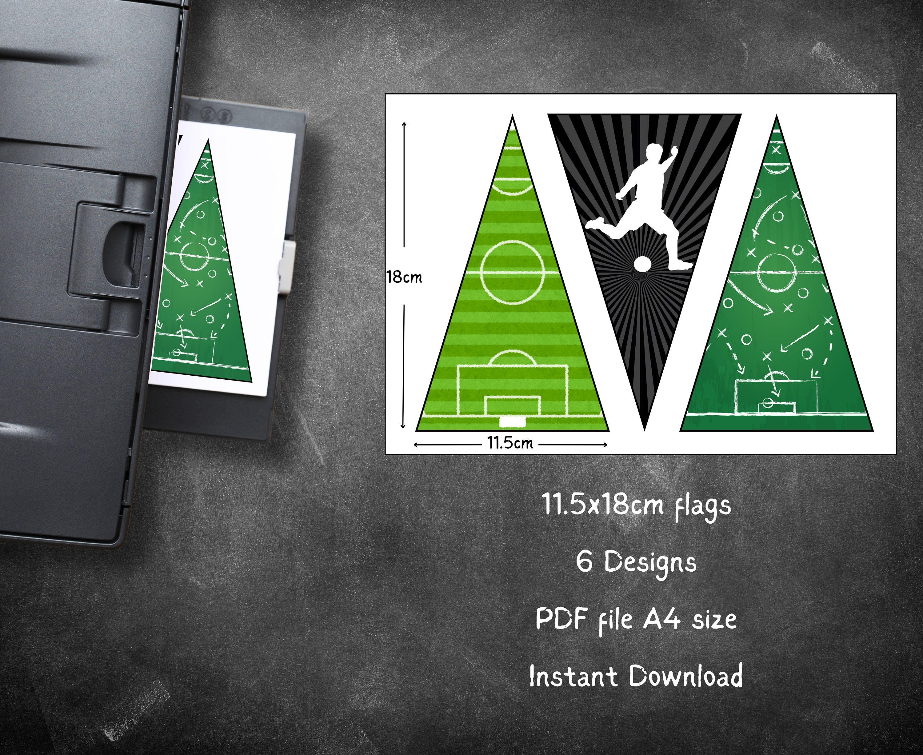 Instant Download Printable Soccer Banner, Soccer Banner, Digital ...
