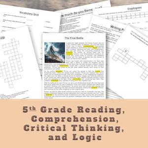 The Final Battle - Reading, Fifth Grade Reading Comprehension, Grade 5 Homeschool Curriculum, Grade 5 Reading, Fifth Grade Worksheets