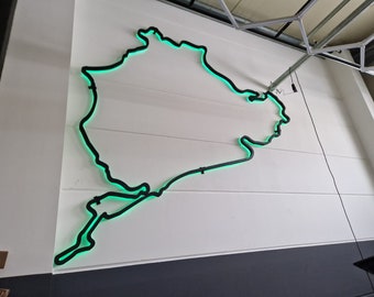 Personalized 3D-printed racetrack | Wall decor for motorsport gift | Nürburgring track map for racing enthusiasts