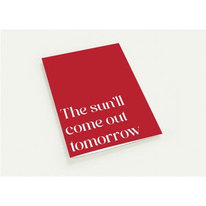 The Sun Will Come Out Tomorrow, Packung mit 10 Karten. Perfekt für Theaterliebhaber